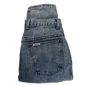 Vintage Sasson Jeans Womens Size 13 Acid Wash High Waisted Mom Jeans Blue Cotton